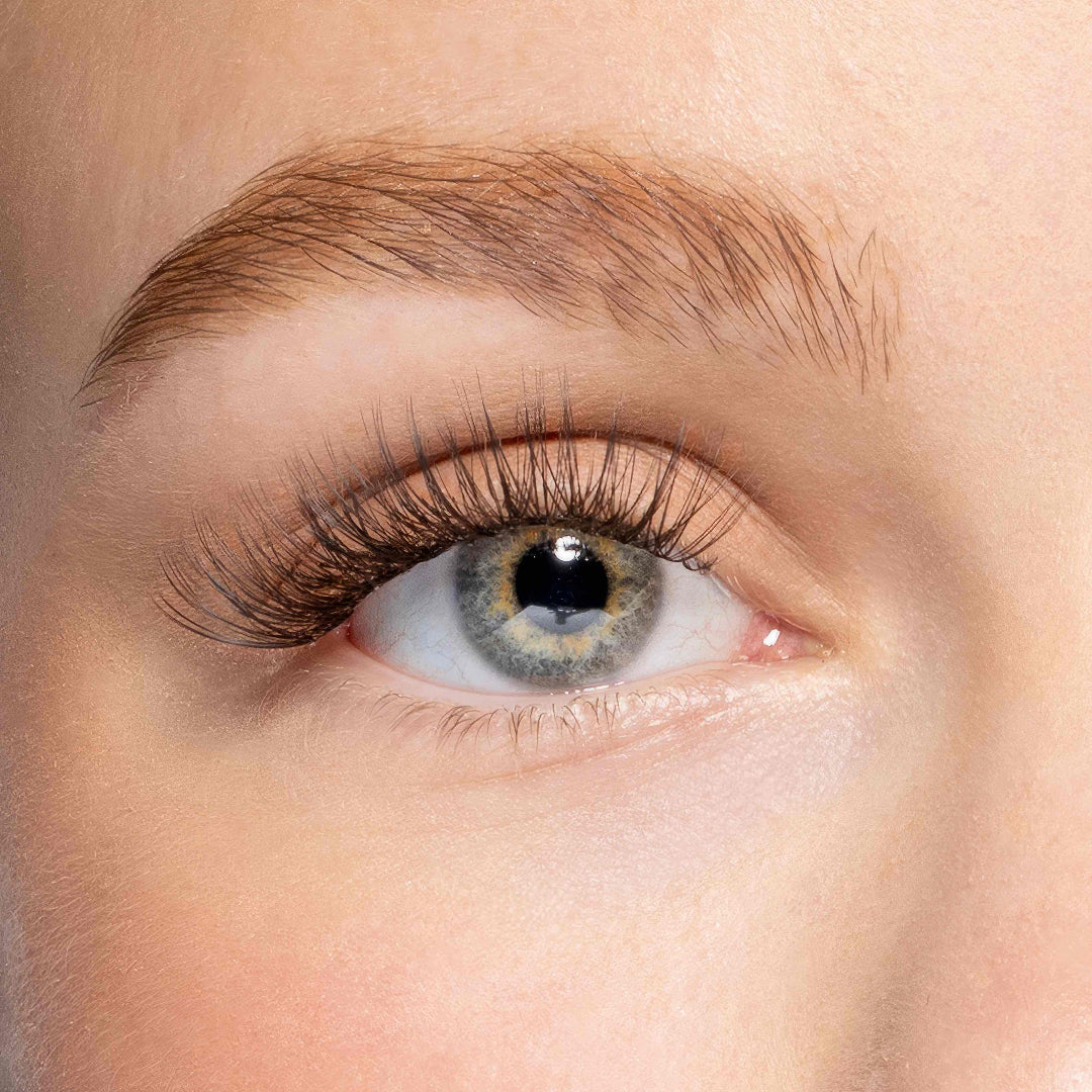 Natuurlijke dagelijkse one-by-one nepwimpers van Celíne noé in de stijl Soft focus een lichte, wispy look
